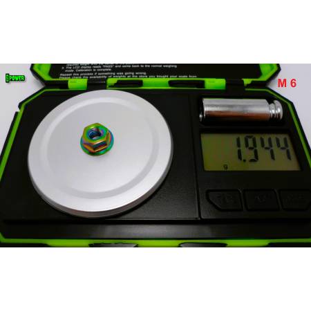 Nakrętka kołnierzowa m6 din 6923 nakrętka tytanowa Ti6Al4V Rainbow